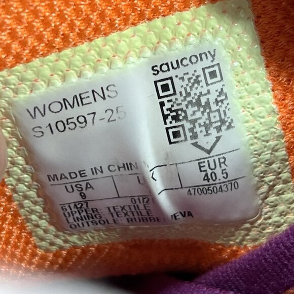 Saucony Endorphin Speed Woman’s Size 9 Shoes Athletic Running Black Sneakers - Picture 9 of 9